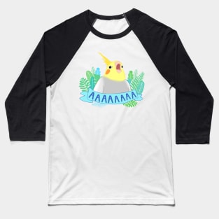 screaming cockatiel doodle Baseball T-Shirt